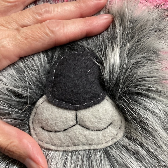 TEDDY BEAR REPUBLIC Sleepy Koala Bear Pillow Stuffy Mod Fabric Fuzzy - Picture 10 of 11